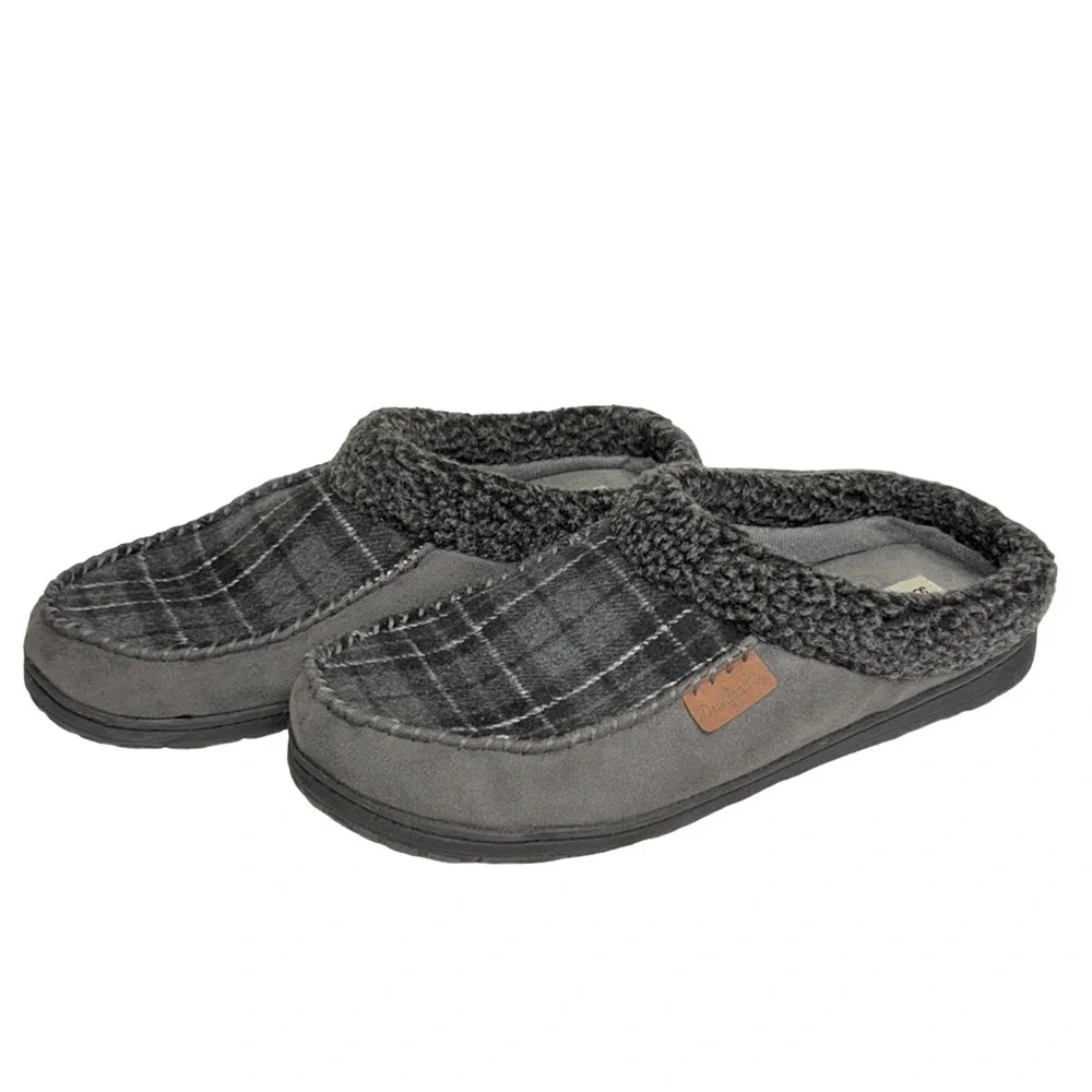 Dearfoams Brendan‎ Microfiber Indoor/Outdoor Suede Clog Whipstitch Slipp…